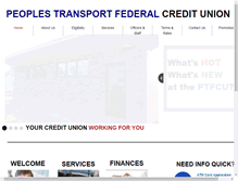 Tablet Screenshot of peoplestransportfcu.com